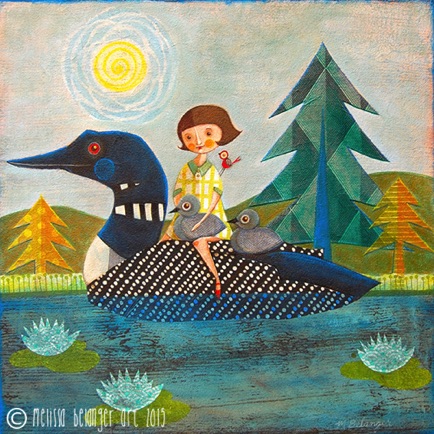 "Loon Rider" #2 2015
24"x24" "Loon Rider" #2 2015
24"x24"